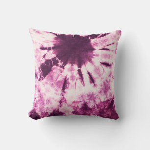 Purple Tie Dye Batik Texture Cushion