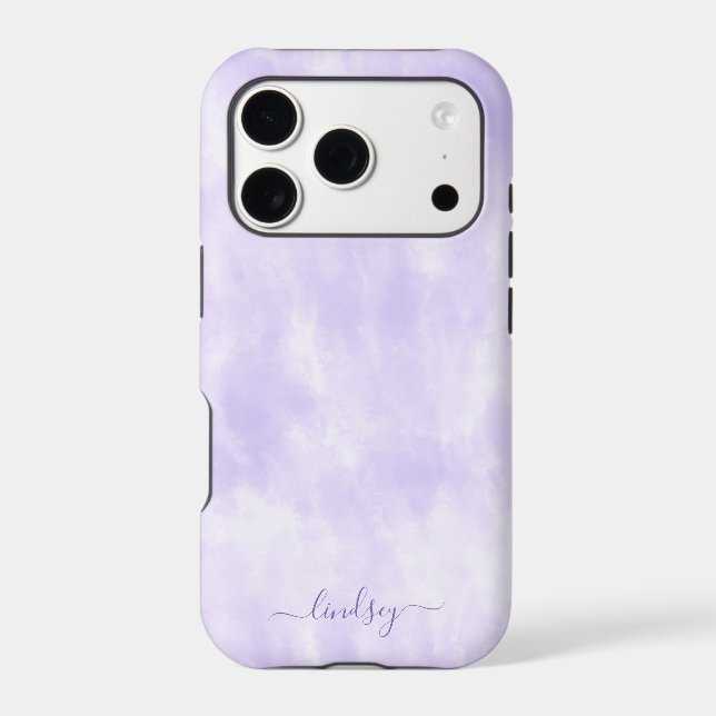 Purple Tie Dye Calligraphy Personalised Name (Back)