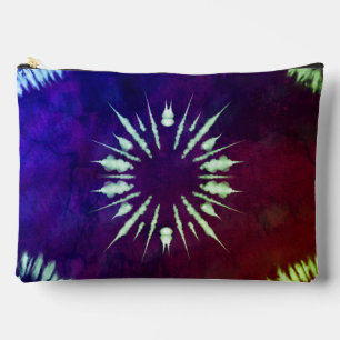 Purple Tie Dye Large Accessory Pouch