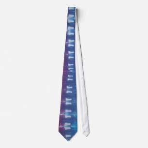 Purple Tie Dye Necktie