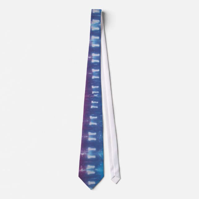 Purple Tie Dye Necktie (Front)