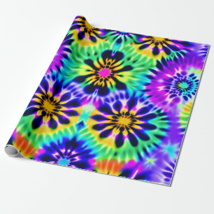 Purple Tie Dye Wrapping Paper
