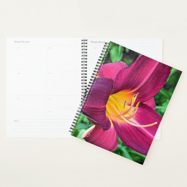 Purple Tiger Lily Planner (Display)
