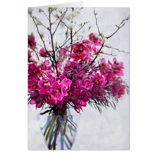 Purple Tiger Orchids Blank Greeting Cards