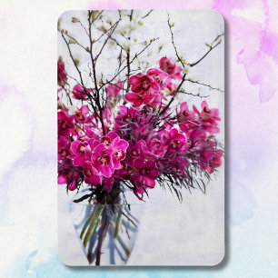Purple Tiger Orchids Still Life Magnet
