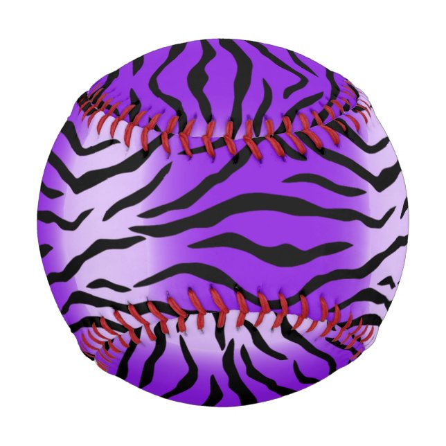 purple tiger print baseball (Front)