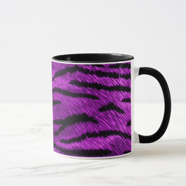 purple tiger print mug (Right)