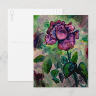 Purple Tiger Rose Postcard