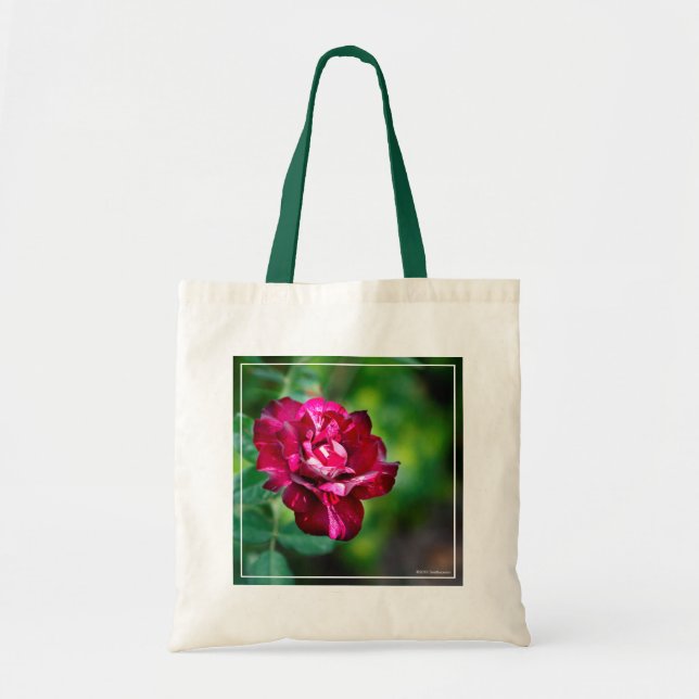 Purple Tiger Rose Tote Bag (Front)