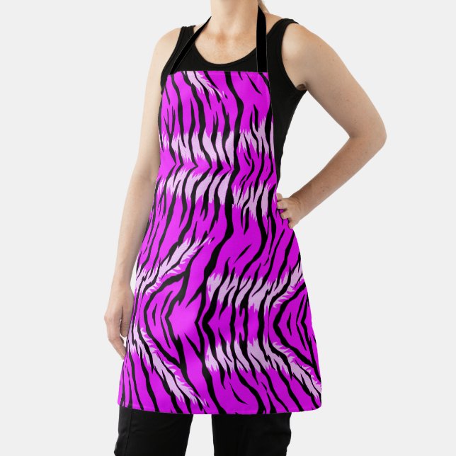 Purple Tiger Skin Pattern Design  Apron (Insitu)