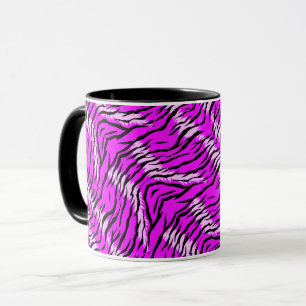 Purple Tiger Skin Pattern Design Mug