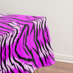 Purple Tiger Skin Pattern Design Tablecloth