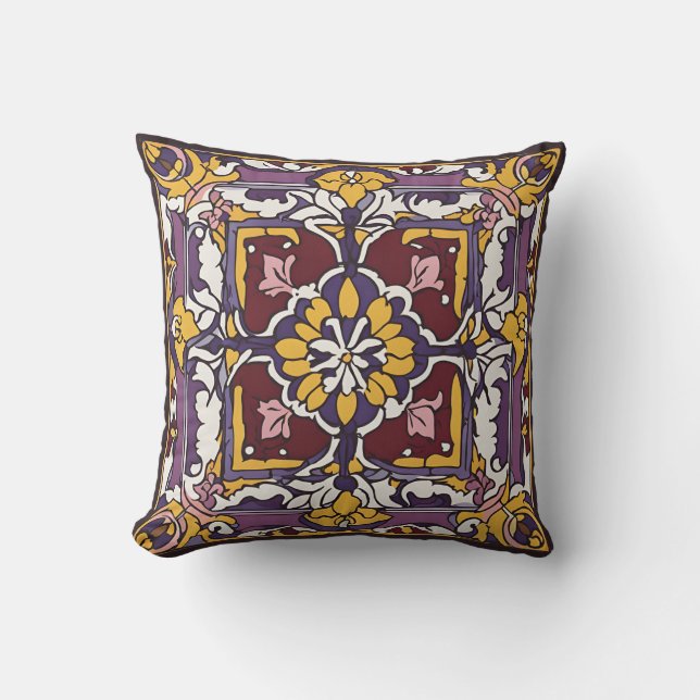 Purple Tile  Cushion (Front)