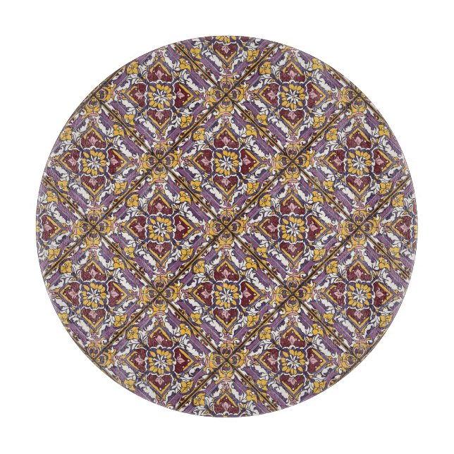 Purple Tile  Cutting Board (Front)