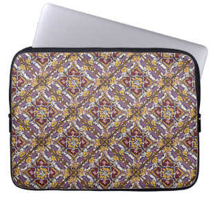 Purple Tile  Laptop Sleeve