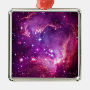Purple Tinted Small Magellanic Cloud Metal Tree Decoration