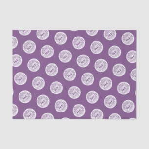 Purple tissue paper multi languages peace.