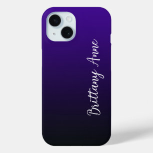Purple to Black iPhone 15 Case