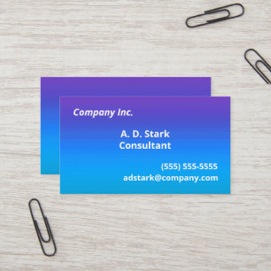 Purple to Blue Gradient Business Cards
