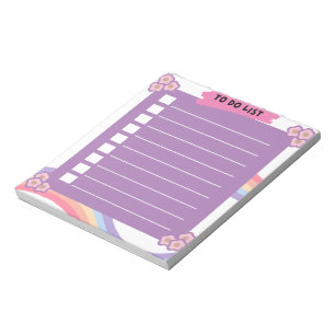 Purple To do list Notepad