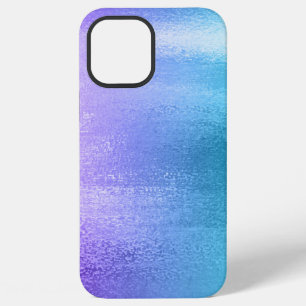 Purple to teal ombre shiny background iPhone 12 pro max case