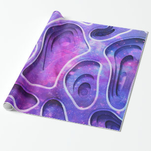 Purple Tone 3D abstract Background Wrapping Paper