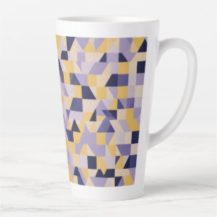 Purple Tone Contemporary Design  Latte Mug
