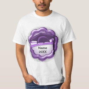 Purple Tone Grad Cap  T-Shirt