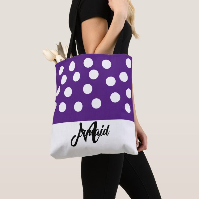 Purple Tote Bag (Close Up)