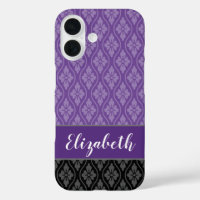 Purple Traditional Japanese Tatewaku Pattern