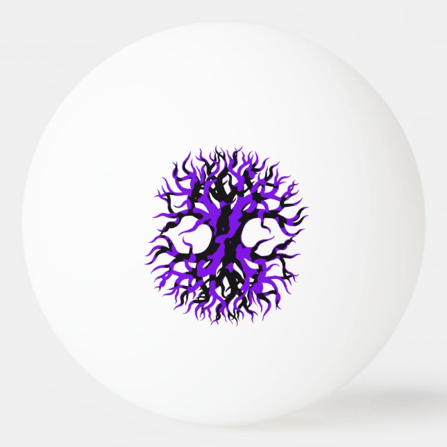 Purple Tree of Life Ping Pong Ball (Front)