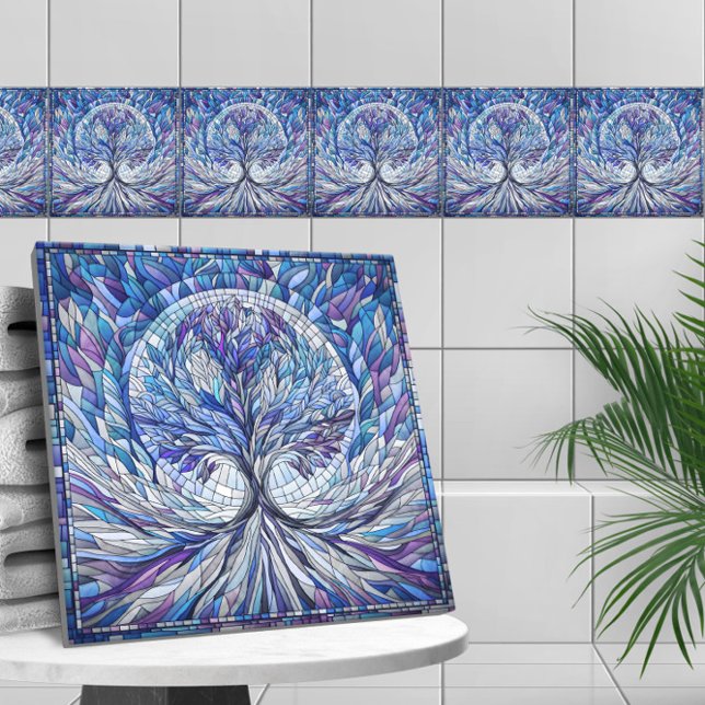 Purple Tree of Tranquillity Mosaic art Tile (Creator Uploaded)