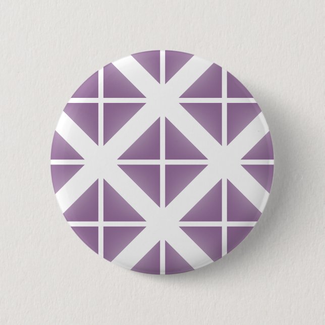 Purple Trendy Triangle Pattern 6 Cm Round Badge (Front)