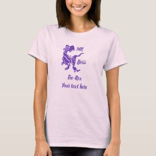 Purple Trex the Boss Dino T-Shirt