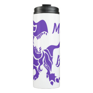 Purple Trex the Boss Dino Thermal Tumbler