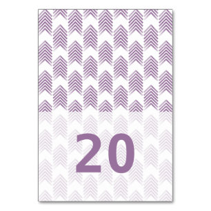 Purple Tribal Arrows Table Card