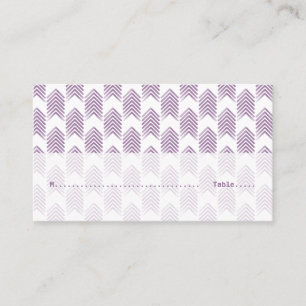 Purple Tribal Arrows Wedding Place Cards