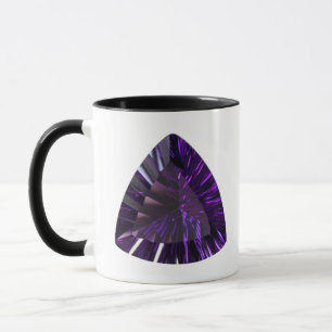 Purple Trillion Amethyst Gemstone Mug