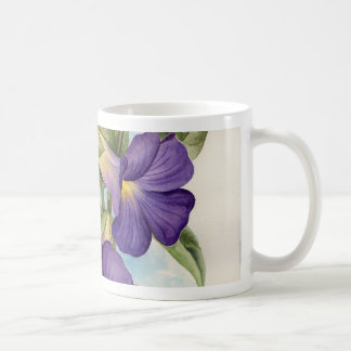 Purple Tropical Flower Painting - Multi Coffee Mug