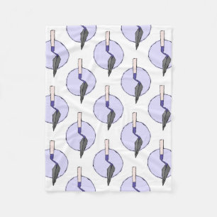 Purple Trowel - Archaeologist's Tool Kit Fleece Blanket