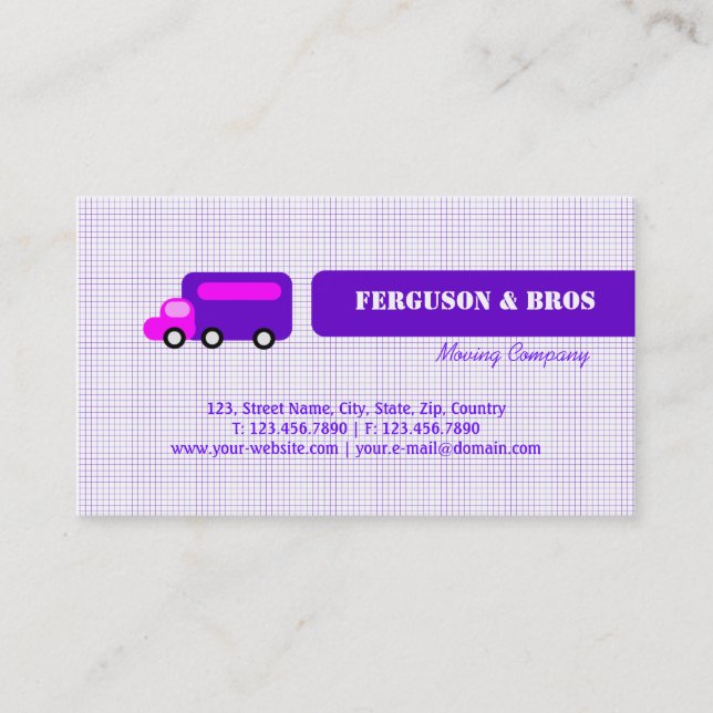 Purple Truck Business Card (Front)