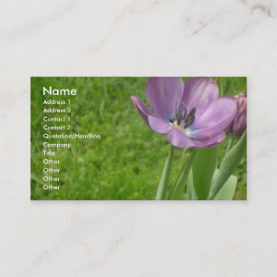 Purple Tulip Business Card
