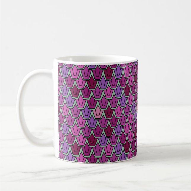 Purple Tulip Field  Coffee Mug (Left)