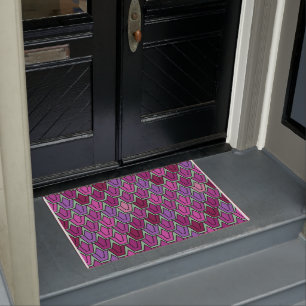 Purple Tulip Field Doormat