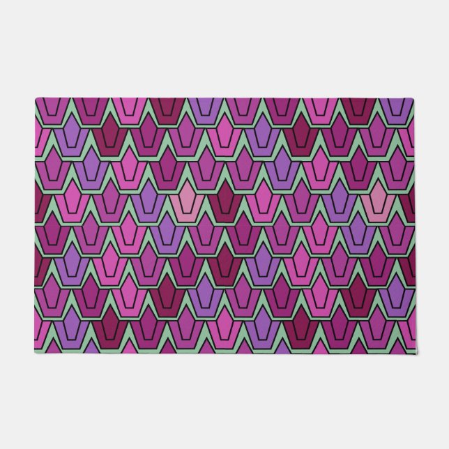 Purple Tulip Field  Doormat (Front)