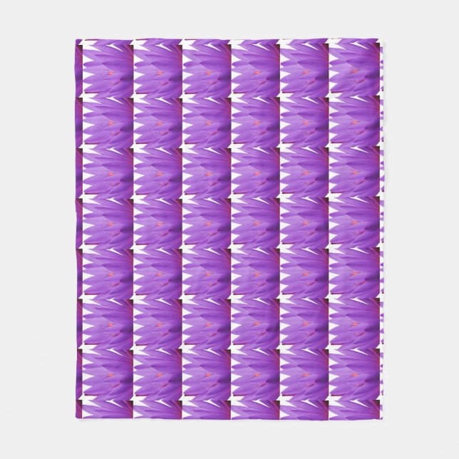 Purple Tulip Fleece Blanket (Front)