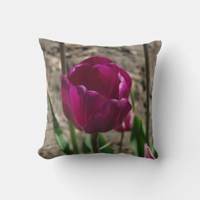 Purple Tulip pillow (Front)