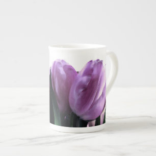 Purple Tulip Spring Florals Speciality Mugs