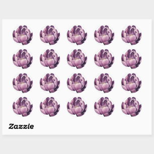 Purple Tulip Sticker Set of 20