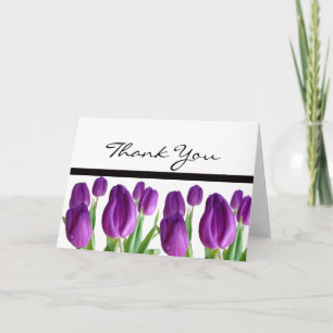 Purple Tulip Thank You Notes